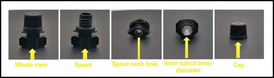 Characteristic of juice spout stand pouch cap (HL080D)